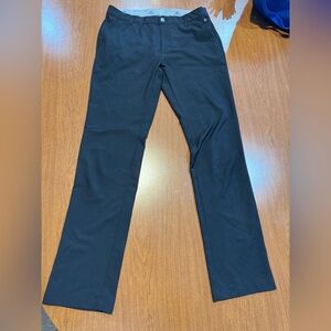 Adidas Black Dress Pants Elegant Straight-Leg Design